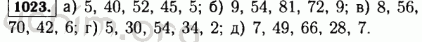 Номер 1023 - Решебник по математике 5 класс Виленкин