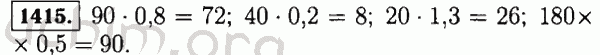 Номер 1415 - Решебник по математике 5 класс Виленкин