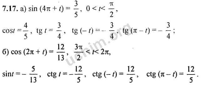 Номер 7.17 - ГДЗ по алгебре 10-11 класс Мордкович