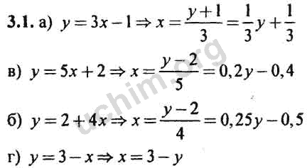 Номер 3.1 - ГДЗ по алгебре 10-11 класс Мордкович