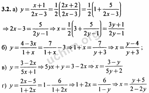 Номер 3.2 - ГДЗ по алгебре 10-11 класс Мордкович