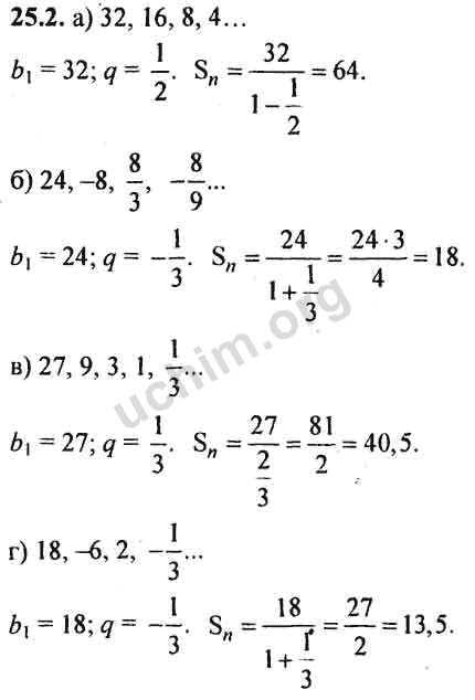 Номер 25.2 - ГДЗ по алгебре 10-11 класс Мордкович