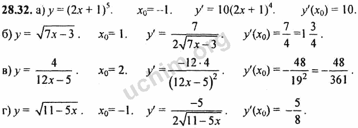 Номер 28.32 - ГДЗ по алгебре 10-11 класс Мордкович