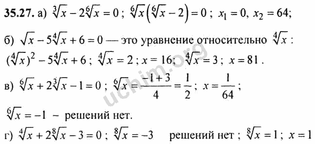 Номер 35.27 - ГДЗ по алгебре 10-11 класс Мордкович