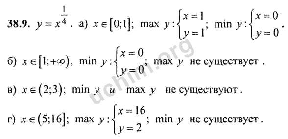 Номер 38.9 - ГДЗ по алгебре 10-11 класс Мордкович
