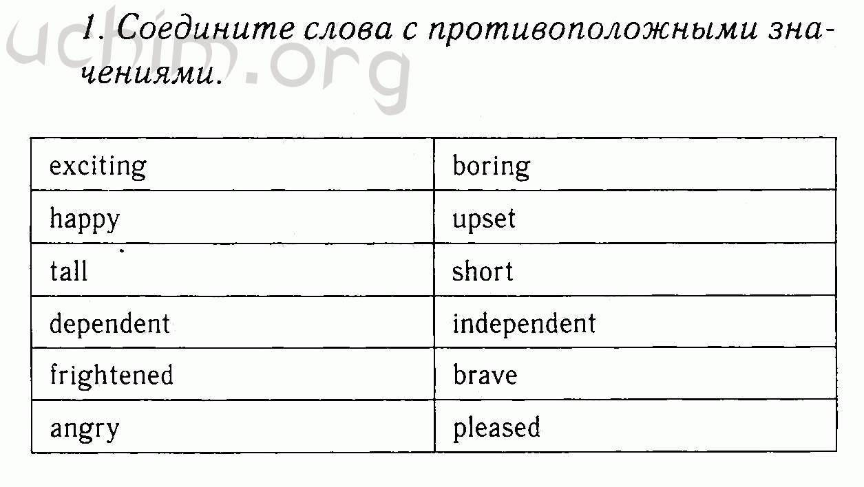 Номер 1 - Решебник по английскому языку 7 класс Биболетова
