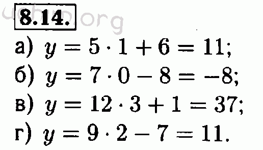 Номер 8.14 - Решебник по алгебре 7 класс Мордкович