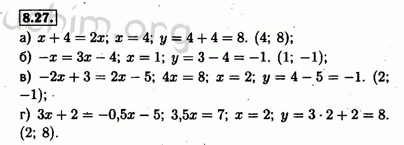 Номер 8.27 - Решебник по алгебре 7 класс Мордкович