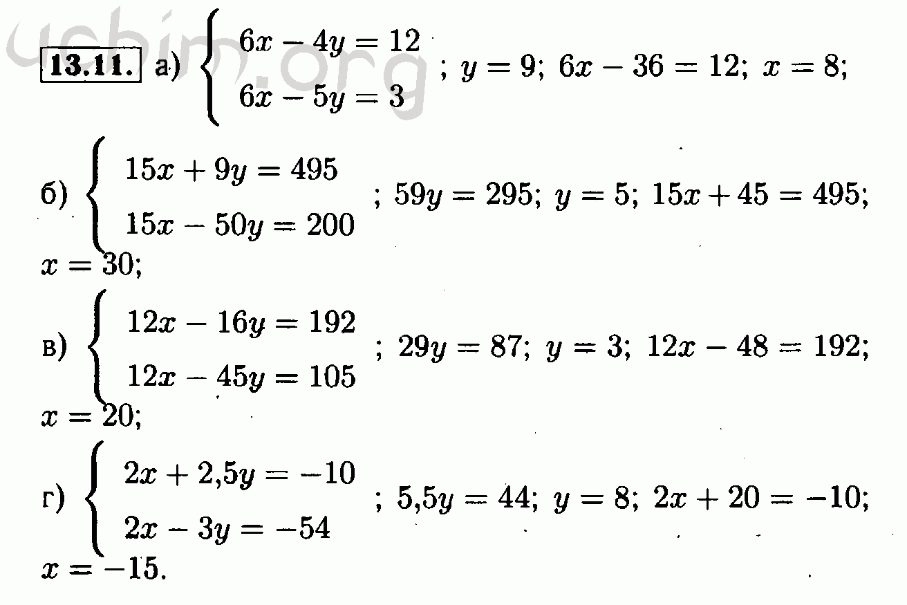 Алгебра 11 класс решебник