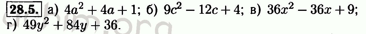 Номер 28.5 - Решебник по алгебре 7 класс Мордкович