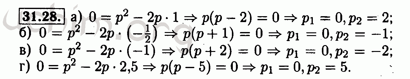 Номер 31.28 - Решебник по алгебре 7 класс Мордкович