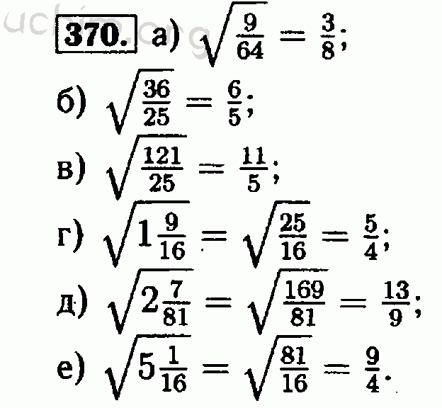 Макарычев корни 8 класс