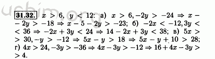 Номер 31.32 - Решебник по алгебре 8 класс Мордкович