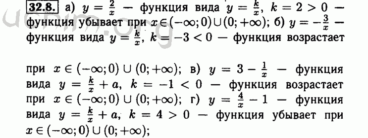 Номер 32.8 - Решебник по алгебре 8 класс Мордкович