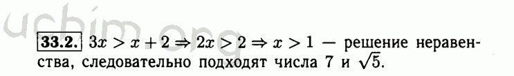 Номер 33.2 - Решебник по алгебре 8 класс Мордкович