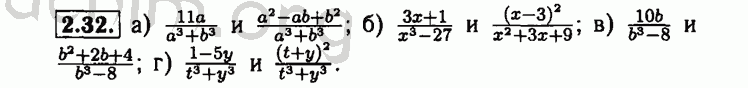 Номер 2.32 - Решебник по алгебре 8 класс Мордкович