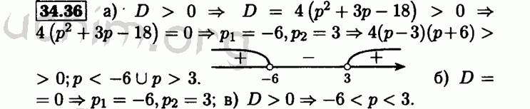 Номер 34.36 - Решебник по алгебре 8 класс Мордкович