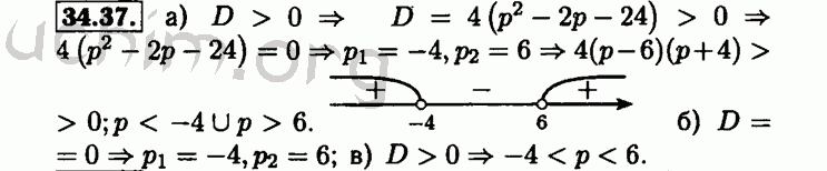 Номер 34.37 - Решебник по алгебре 8 класс Мордкович