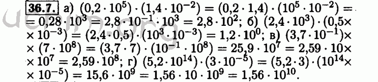 Номер 36.7 - Решебник по алгебре 8 класс Мордкович