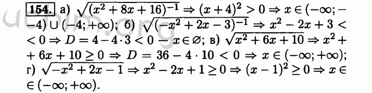 Номер 154 - Решебник по алгебре 8 класс Мордкович