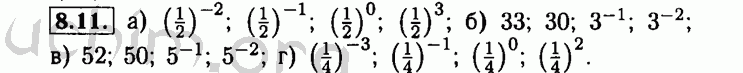 Номер 8.11 - Решебник по алгебре 8 класс Мордкович