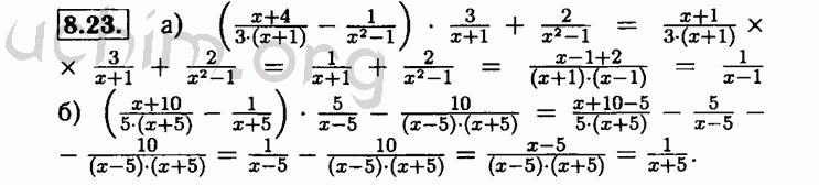 Номер 8.23 - Решебник по алгебре 8 класс Мордкович