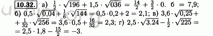 Номер 10.32 - Решебник по алгебре 8 класс Мордкович