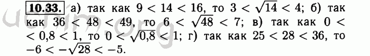 Номер 10.33 - Решебник по алгебре 8 класс Мордкович