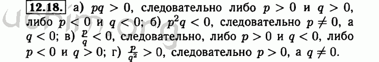 Номер 12.18 - Решебник по алгебре 8 класс Мордкович