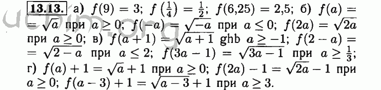 Номер 13.13 - Решебник по алгебре 8 класс Мордкович