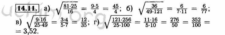 Номер 14.11 - Решебник по алгебре 8 класс Мордкович