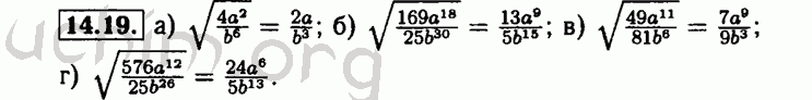 Номер 14.19 - Решебник по алгебре 8 класс Мордкович