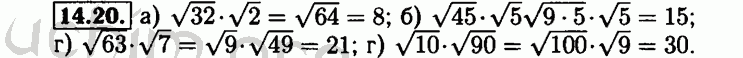 Номер 14.20 - Решебник по алгебре 8 класс Мордкович