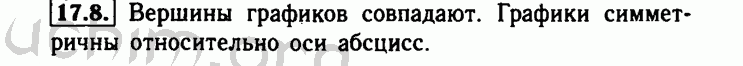 Номер 17.8 - Решебник по алгебре 8 класс Мордкович