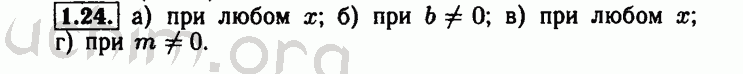 Номер 1.24 - Решебник по алгебре 8 класс Мордкович