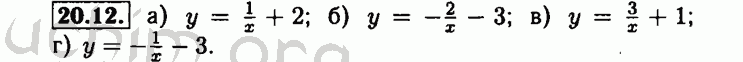 Номер 20.12 - Решебник по алгебре 8 класс Мордкович