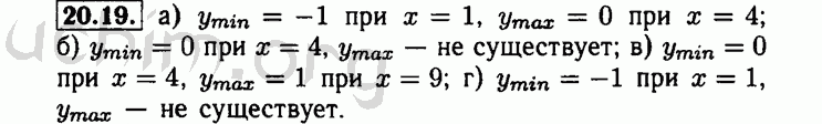Номер 20.19 - Решебник по алгебре 8 класс Мордкович