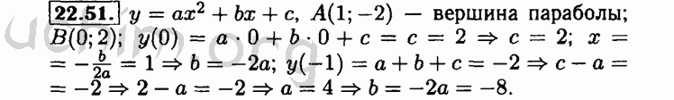 Номер 22.51 - Решебник по алгебре 8 класс Мордкович