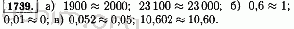 Номер 1739 - Решебник по математике 5 класс Виленкин