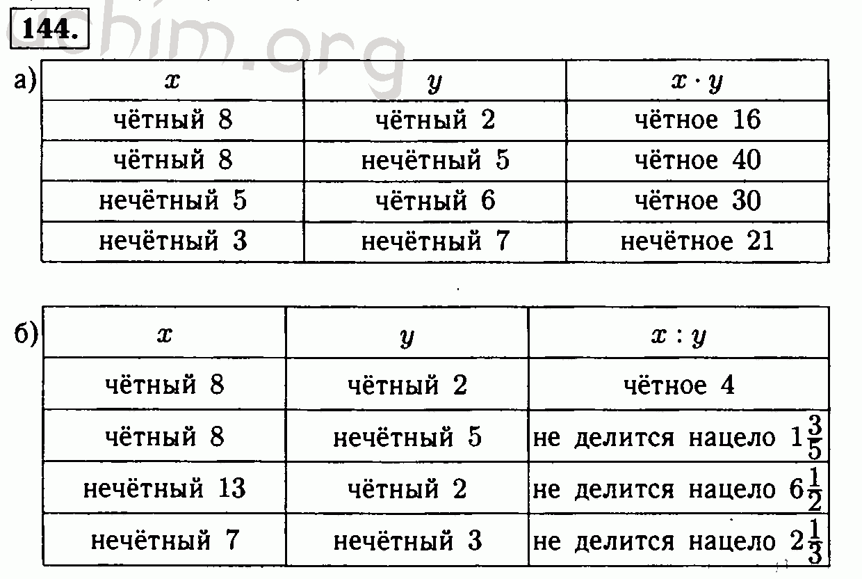 Номер 144 - Решебник по математике 6 класс Виленкин (ГДЗ)