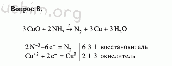 Номер 8 - Решебник по химии 9 класс Габриелян