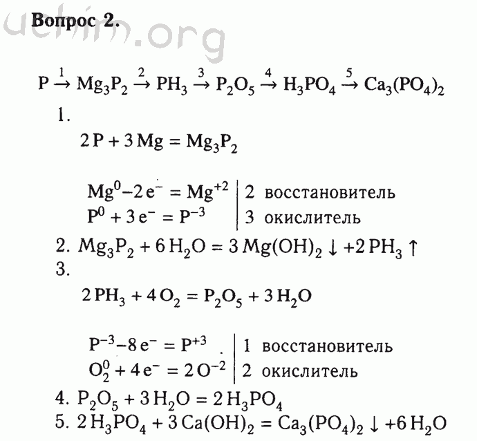 Номер 2 - Решебник по химии 9 класс Габриелян