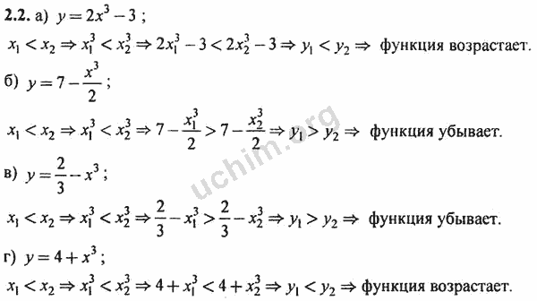 Номер 2.2 - ГДЗ по алгебре 10-11 класс Мордкович