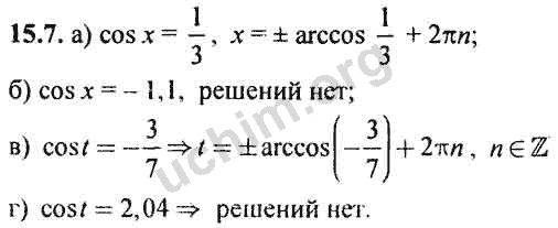 Номер 15.7 - ГДЗ по алгебре 10-11 класс Мордкович