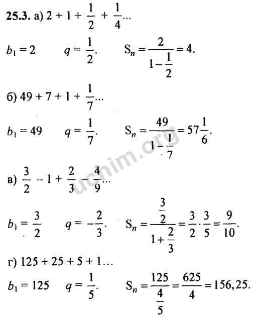 Номер 25.3 - ГДЗ по алгебре 10-11 класс Мордкович