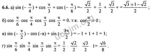 Номер 6.6 - ГДЗ по алгебре 10-11 класс Мордкович