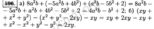 Алгебра 7 класс макарычев номер 96. Гдз по алгебре 7 класс номер 596. Гдз по алгебре 7 класс Макарычев 596. Гдз Макарычев 7 класс Алгебра номер 596. Алгебра 7 класс Макарычев номер 596.