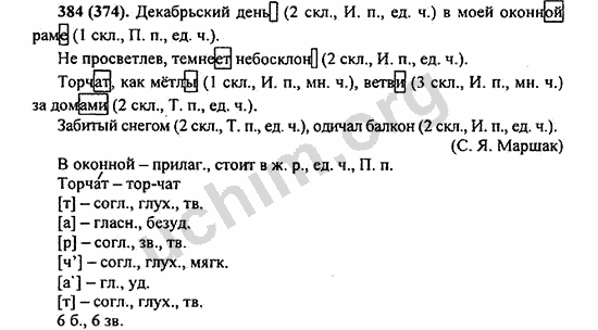 Номер 384 - ГДЗ по русскому языку 5 класс Ладыженская 2013