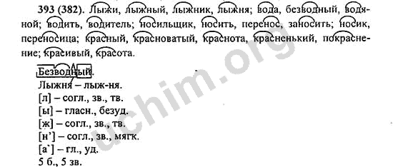 Номер 393 - ГДЗ по русскому языку 5 класс Ладыженская 2013