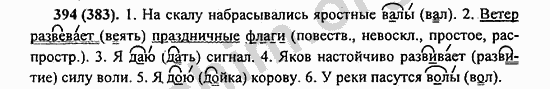Номер 394 - ГДЗ по русскому языку 5 класс Ладыженская 2013